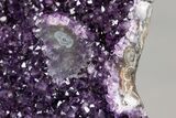 Amethyst Geode with Metal Stand - Deep Purple Crystals #227743-6